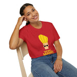 Woah Mama Hoo-hah-huh Graphic T-Shirt | Johnny Bravo Face Illustration Tee