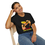 Warning: Heavy Flex Ahead Graphic T-Shirt | Funny Johnny Bravo Inspired Tee