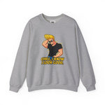 Chill I Know I Look Good Johnny Bravo Graphic Sweatshirt – Funny Retro 90s Cartoon Winter Crewneck
