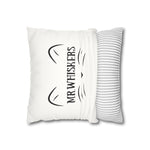 Whimink Mr. Whiskers Pillowcase/ Cushion Cover - White