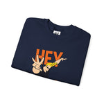 Hey Mama Johnny Bravo Sweatshirt – Retro Cartoon Graphic Winter Crewneck for Men and Women