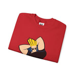 Hunk Johnny Bravo Sweatshirt – Retro Cartoon Graphic Winter Crewneck Unisex