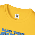 Damn Those Guns Graphic T-Shirt | Johnny Bravo Flexing Biceps Tee