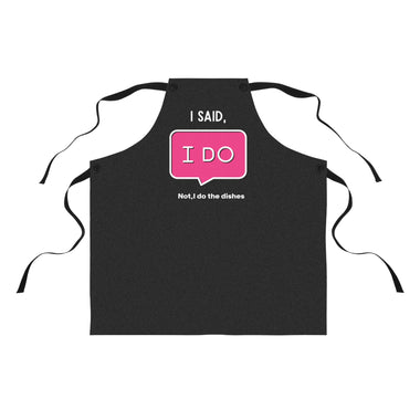 Whimink - I said, I DO - Black Couple Apron