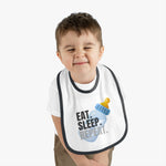 Baby Contrast Trim Jersey Bib