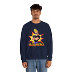 Bravo Energy Johnny Bravo Graphic Sweatshirt – Retro 90s Cartoon Winter Crewneck