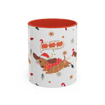 Cute Puppy Santa Hat Mug | Festive Dog Holiday Coffee Cup | Playful Winter Drinkware | Gift for Dog Lovers