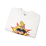 Bravo Energy Johnny Bravo Graphic Sweatshirt – Retro 90s Cartoon Winter Crewneck