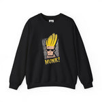 Hunk Johnny Bravo Grunge Sweatshirt – Retro Cartoon Winter Crewneck Unisex