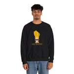 Hey Mama Johnny Bravo Sweatshirt – Face Sticker Style Retro Cartoon Winter Crewneck