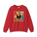 Check Out These Guns Johnny Bravo Sweatshirt – Comic Style Retro Cartoon Winter Crewneck