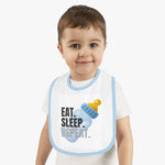 Baby Contrast Trim Jersey Bib