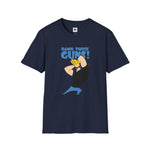 Damn Those Guns Graphic T-Shirt | Johnny Bravo Flexing Biceps Tee