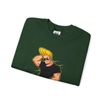 Chill I Know I Look Good Johnny Bravo Graphic Sweatshirt – Funny Retro 90s Cartoon Winter Crewneck