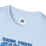 Damn Those Guns Graphic T-Shirt | Johnny Bravo Flexing Biceps Tee