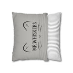 Whimink Mr. Whiskers Pillowcase/ Cushion Cover - Grey