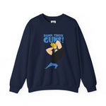 Damn Those Guns Johnny Bravo Sweatshirt – Funny Flexing Cartoon Winter Crewneck