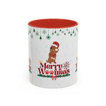 Merry Woofmas Mug – Cute Christmas Dog Mug with Santa Hat | Holiday Gift for Dog Lovers & Pet Parents