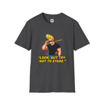 Look But Try Not to Stare Graphic T-Shirt | Funny Johnny Bravo Inspired Tee
